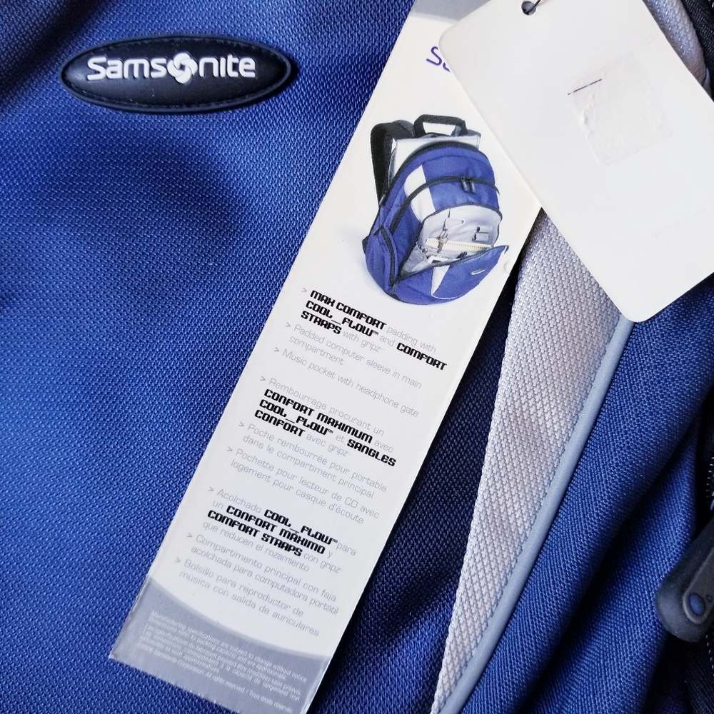 Samsonite Blue University Backpack - Picture 8 of 12